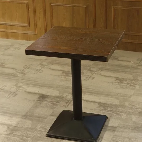 Wooden Square Dining Table Dark Shade
