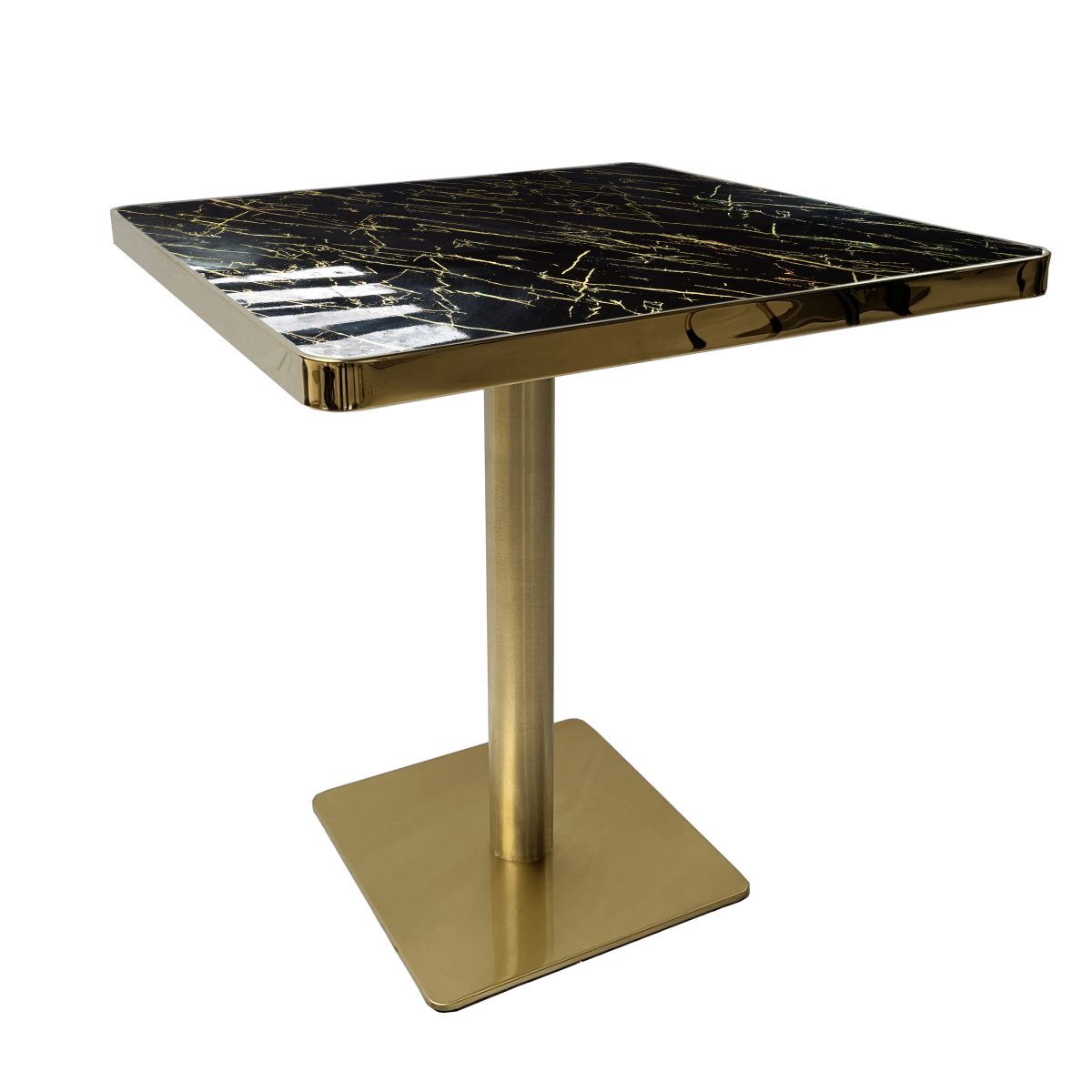 Black & Gold Marble Table