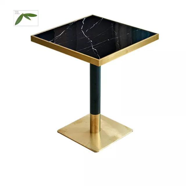 black square marble table
