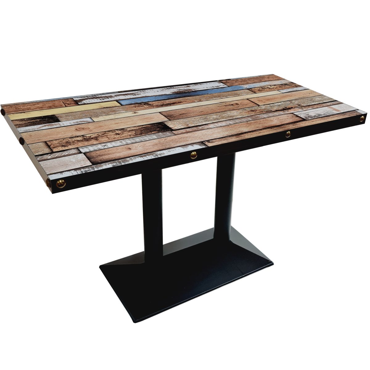 Bars and Restaurants Table with Top Cast Iron Black Base