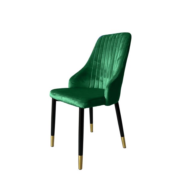 velvet dining chair green