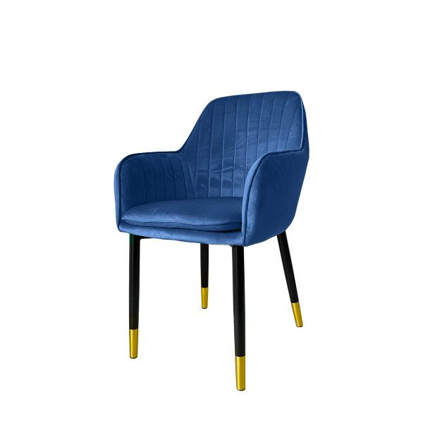 Navy Blue Dining chair Arm-Chair