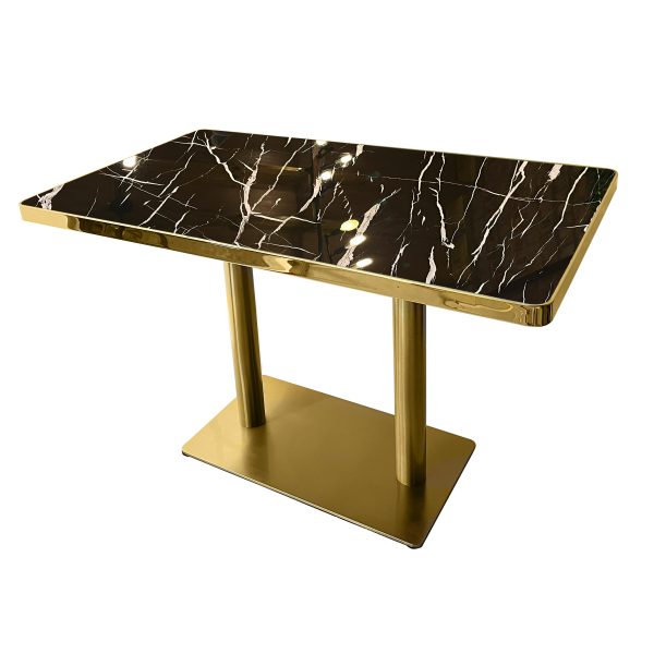 Marble Table Black & White For 4/6 people